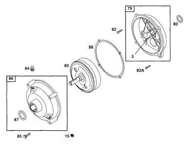 Gear Reducer Assembly Diagram and Parts List for 90212-0216-01  Briggs and Stratton Engine